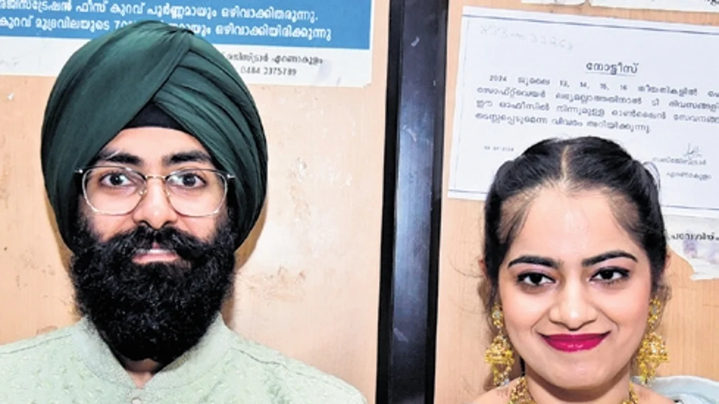 In a first, Punjabi couple registers marriage in Kerala